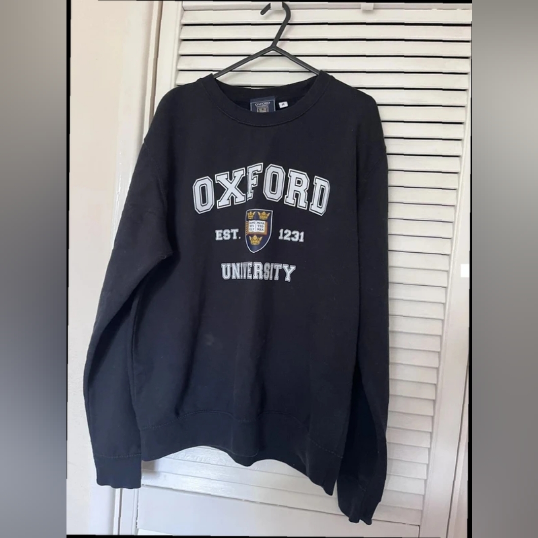 Oxford University Black Sweater